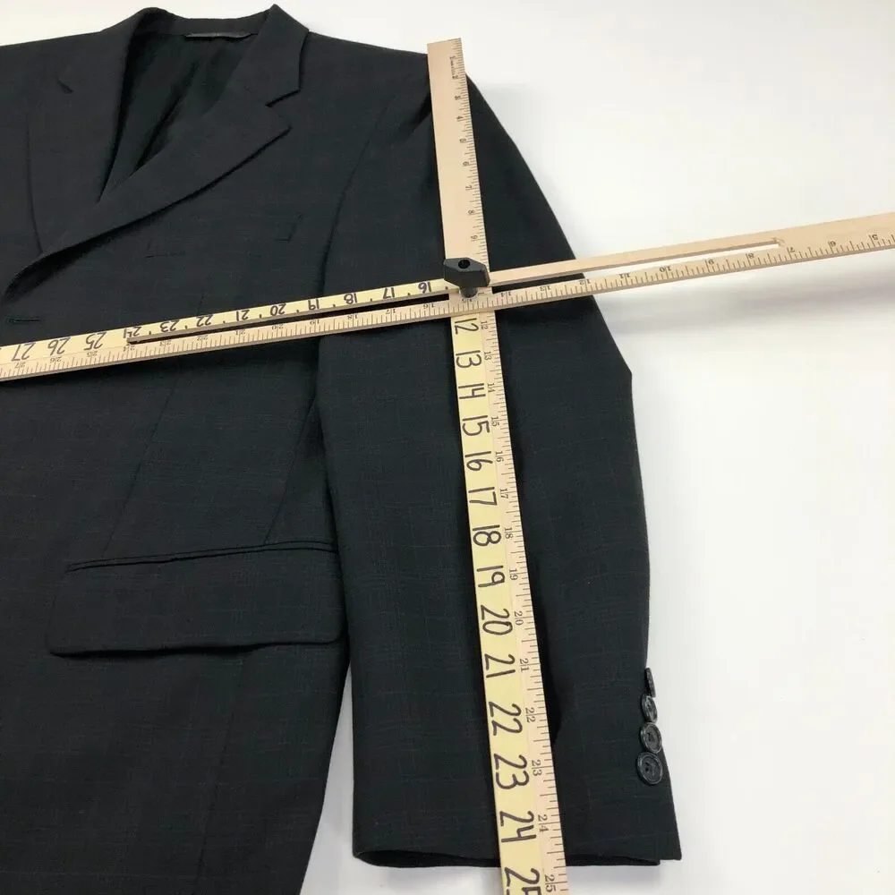 Jack Victor Montreal MINT 42R 100% Wool Three Button Suit Sport Coat Jacket